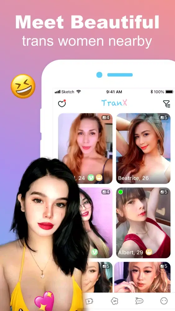 Tangkapan layar Video Chat With Trans - TranX