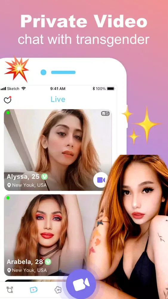 Tangkapan layar Video Chat With Trans - TranX