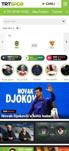 TRT Spor Screenshots