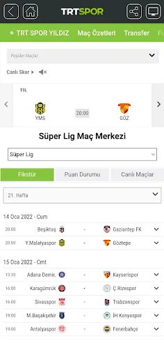 TRT Spor Screenshots