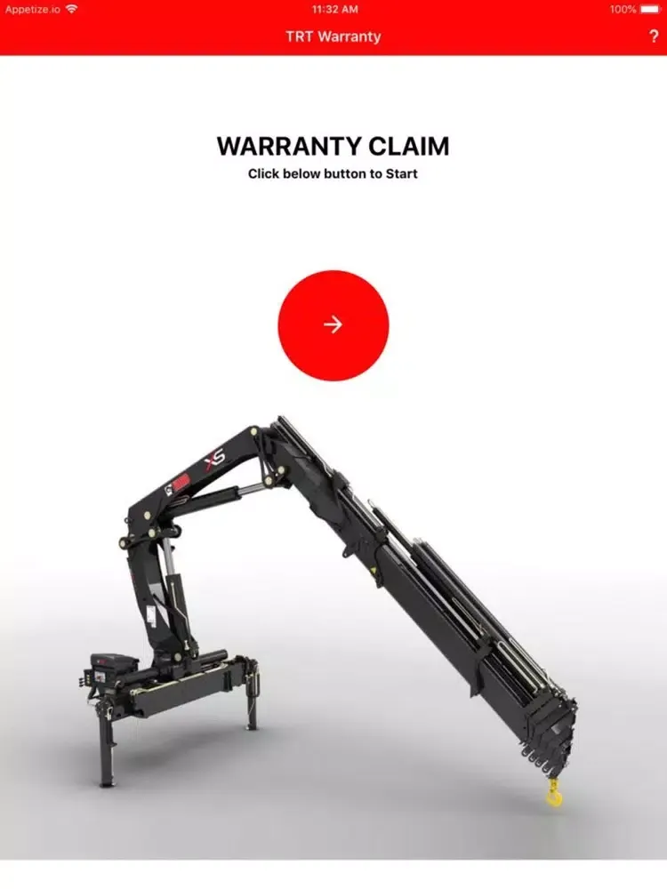 Capturas de tela do TRT Warranty iPad 