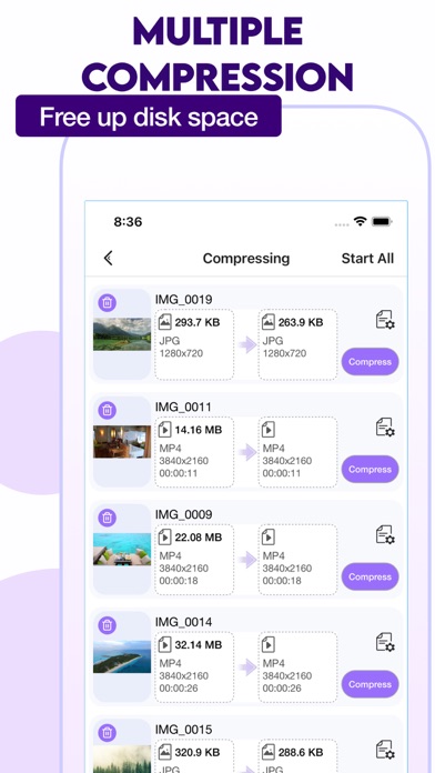 Tangkapan layar Video Compressor & Reduce size