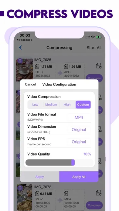 Video Compressor & Reduce size Ekran Görüntüleri