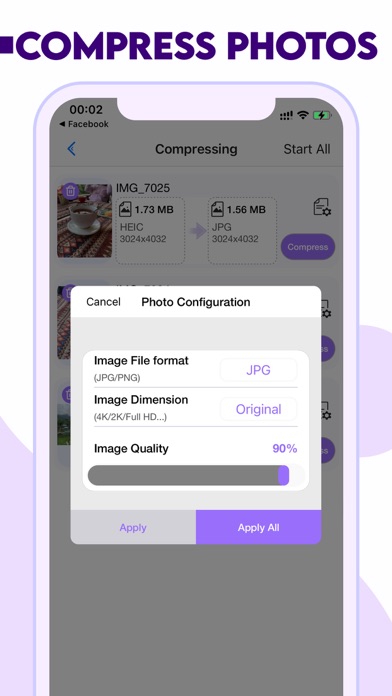 Tangkapan layar Video Compressor & Reduce size