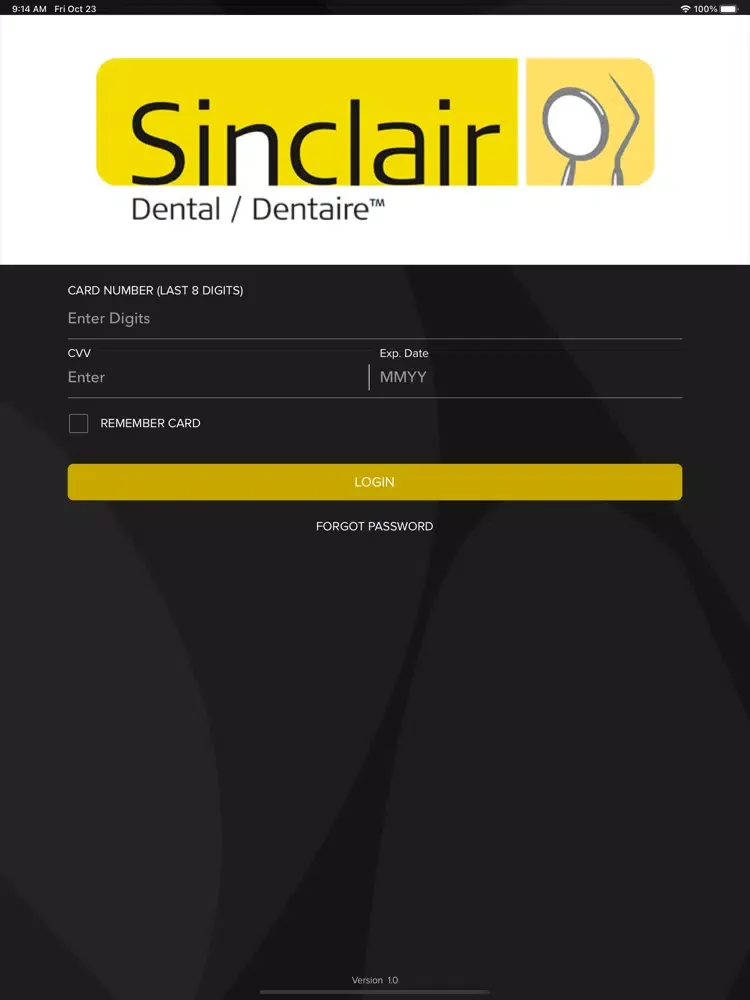 Zrzuty ekranu Sinclair Balance Checker iPad 