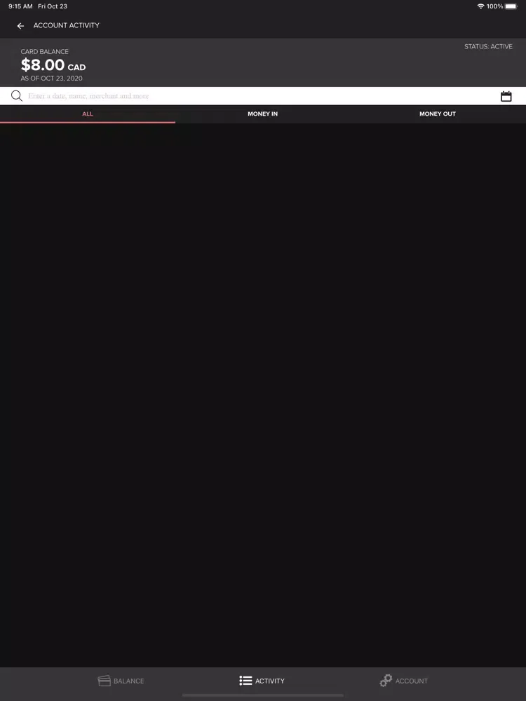Zrzuty ekranu Sinclair Balance Checker iPad 