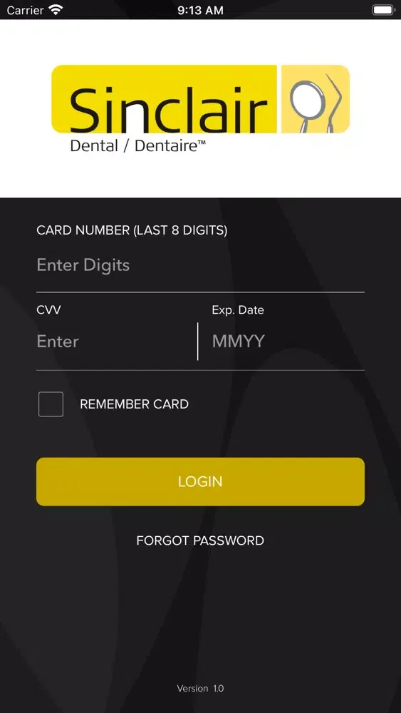 Zrzuty ekranu Sinclair Balance Checker