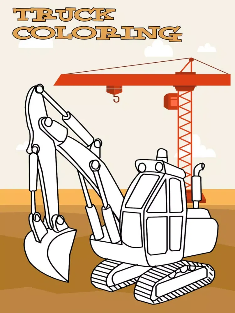 Truck Coloring Book - Learning Vehicle Construction for Kids iPad  Screenshots
