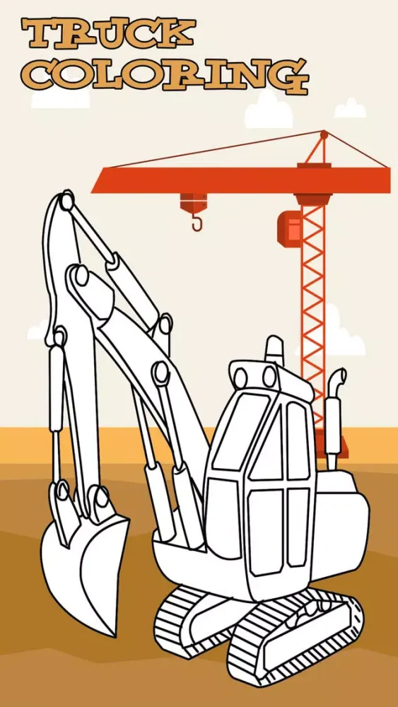 Truck Coloring Book - Learning Vehicle Construction for Kids Screenshots
