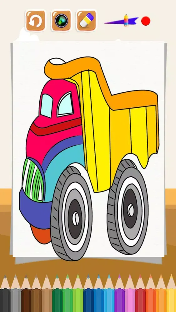Truck Coloring Book - Learning Vehicle Construction for Kids Screenshots