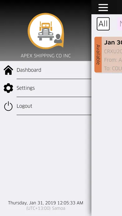 Screenshot di TruckDestino Customer