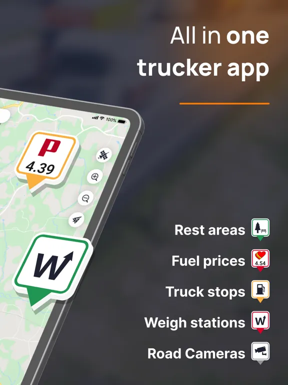 Captures d'écran de Trucker Guide: Navigation Tool iPad 