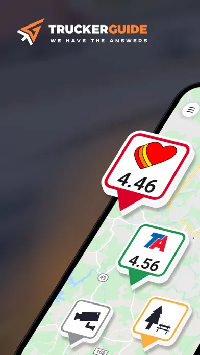 Captures d'écran de Trucker Guide: Navigation Tool