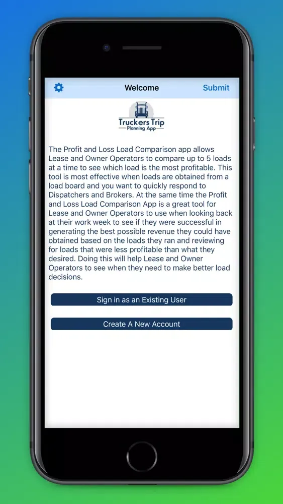 Capturas de tela do Load Comparison App