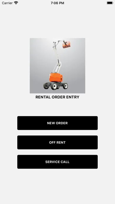 Capturas de pantalla de rental-order-entry