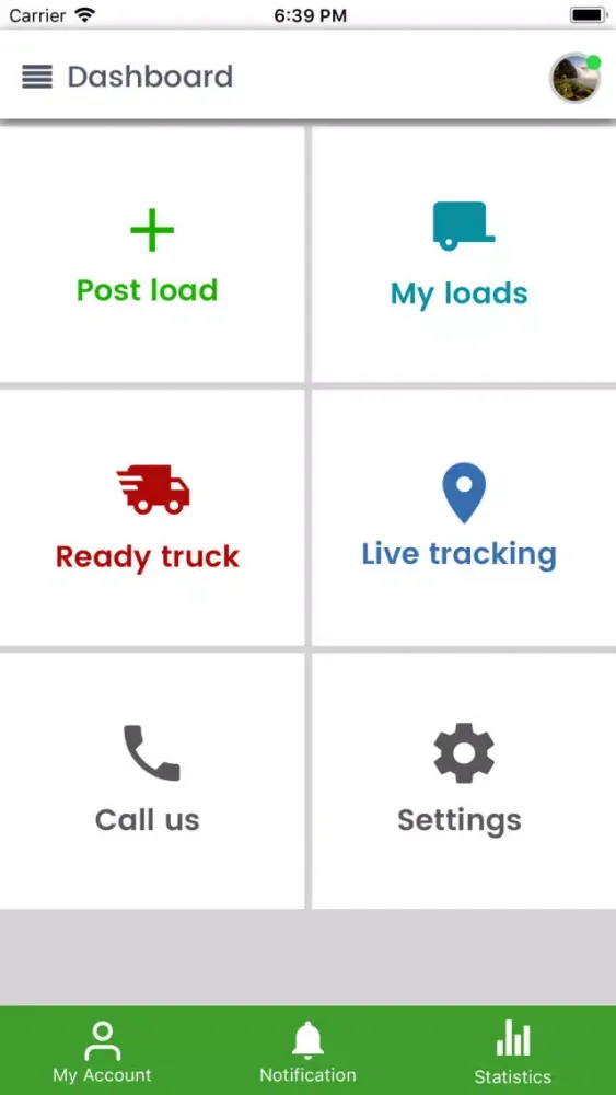 Capturas de tela do TruckLoad