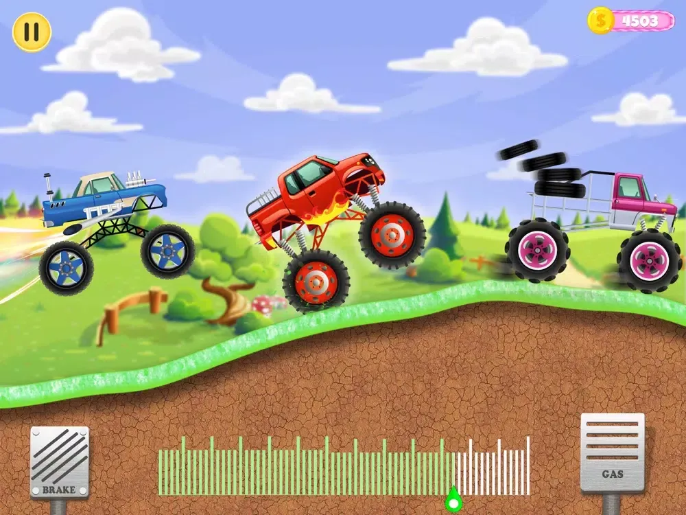 Monster Truck Up Hill Racing iPad 应用截图