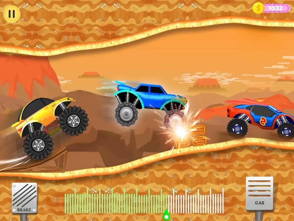 Monster Truck Up Hill Racing iPad 应用截图