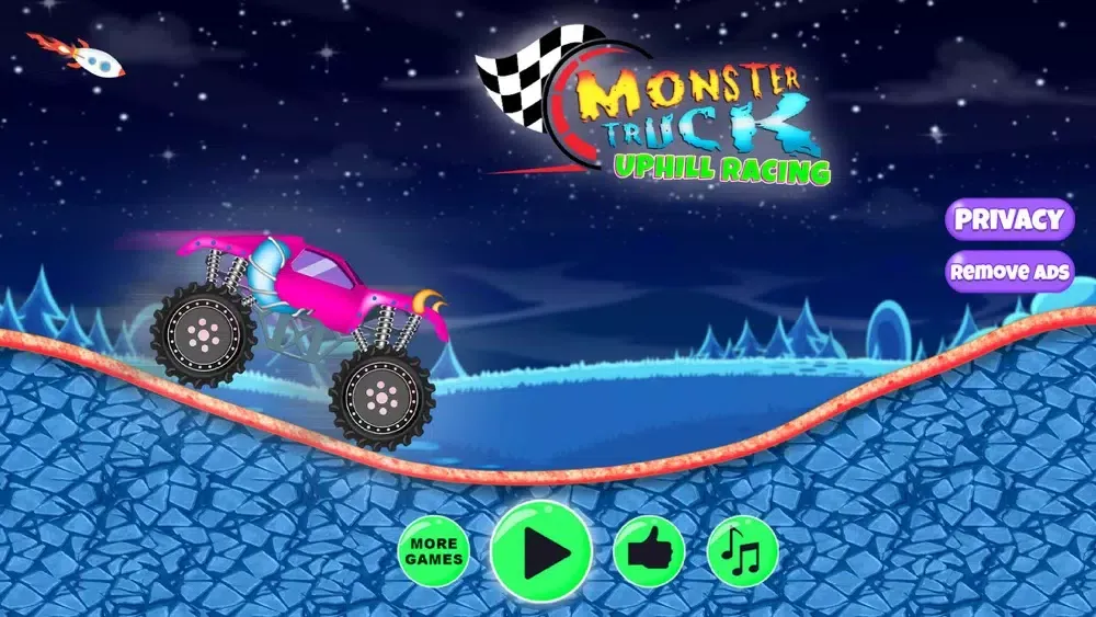 Monster Truck Up Hill Racing应用截图