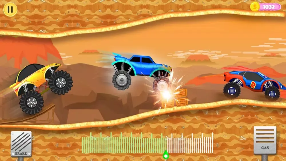 Monster Truck Up Hill Racing应用截图