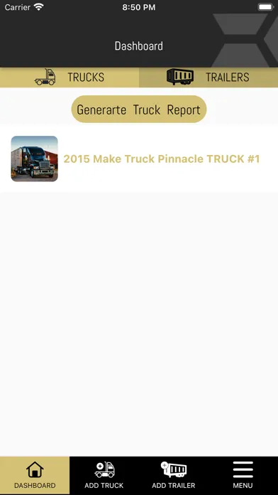 Truck Maintenance & Repair Log Ekran Görüntüleri