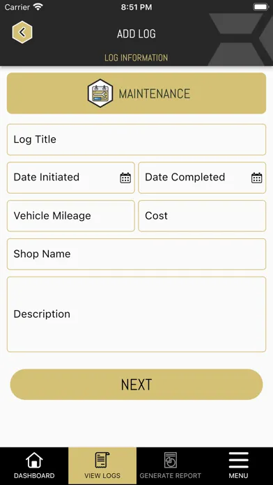 Truck Maintenance & Repair Log Ekran Görüntüleri