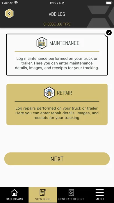 Truck Maintenance & Repair Log Ekran Görüntüleri