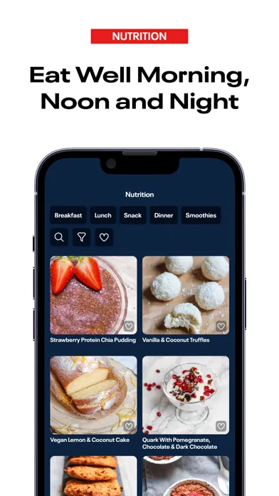 Reebok Fitness App Screenshots