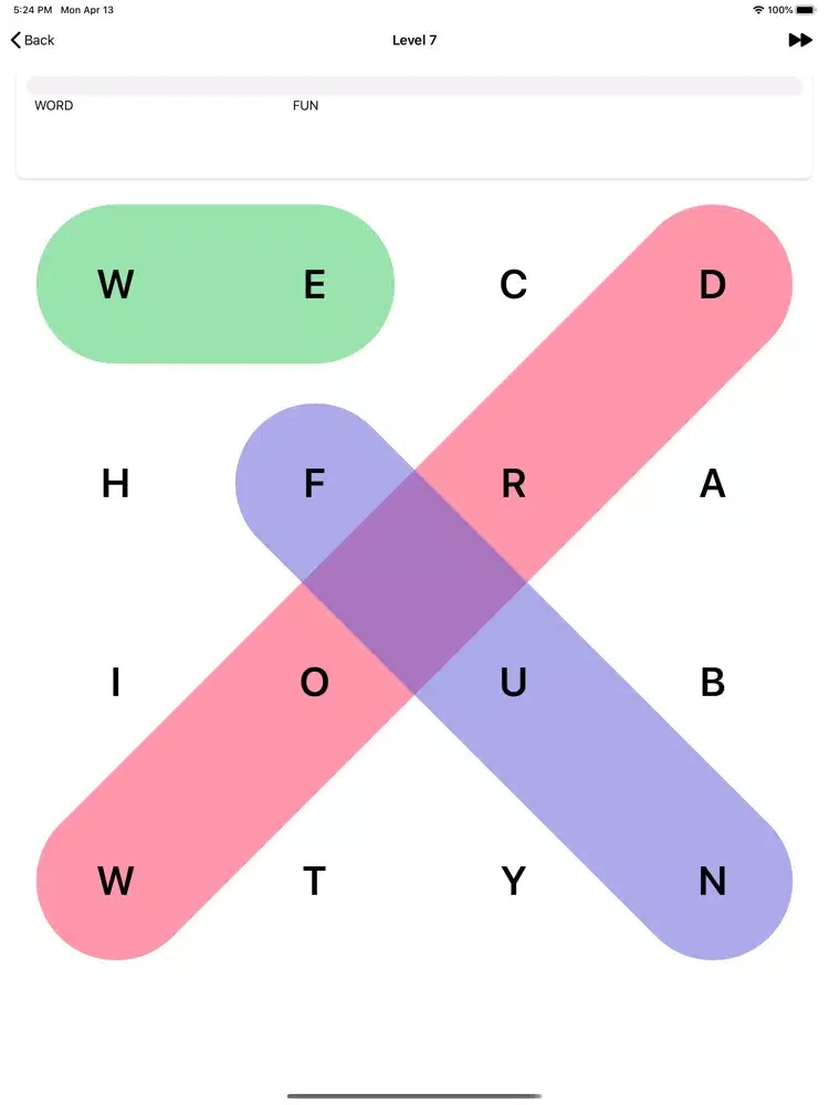 Tangkapan skrin Swipe Search - Word Search iPad 