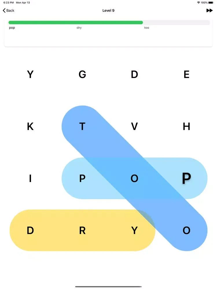 Tangkapan skrin Swipe Search - Word Search iPad 