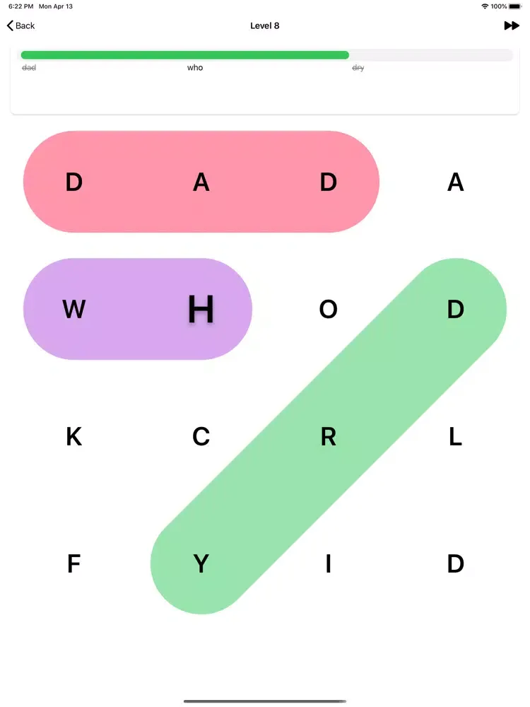 Tangkapan skrin Swipe Search - Word Search iPad 