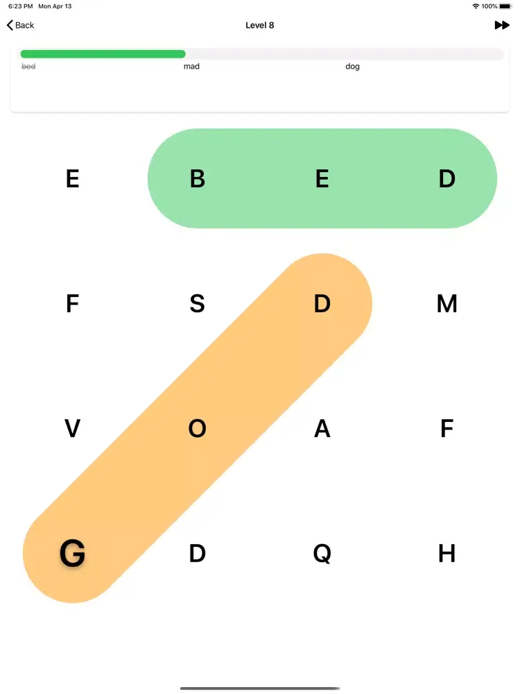 Tangkapan skrin Swipe Search - Word Search iPad 