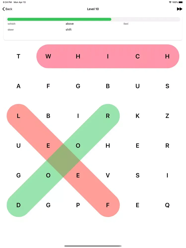 Tangkapan skrin Swipe Search - Word Search iPad 