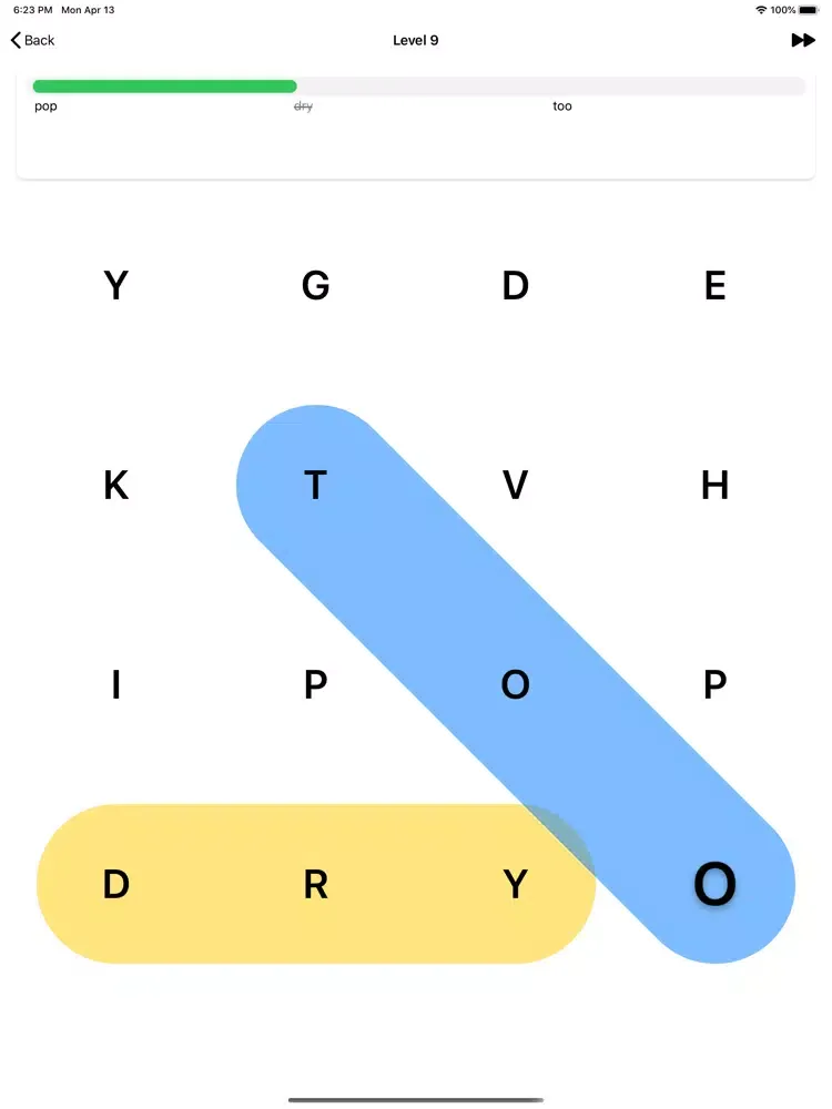 Tangkapan skrin Swipe Search - Word Search iPad 