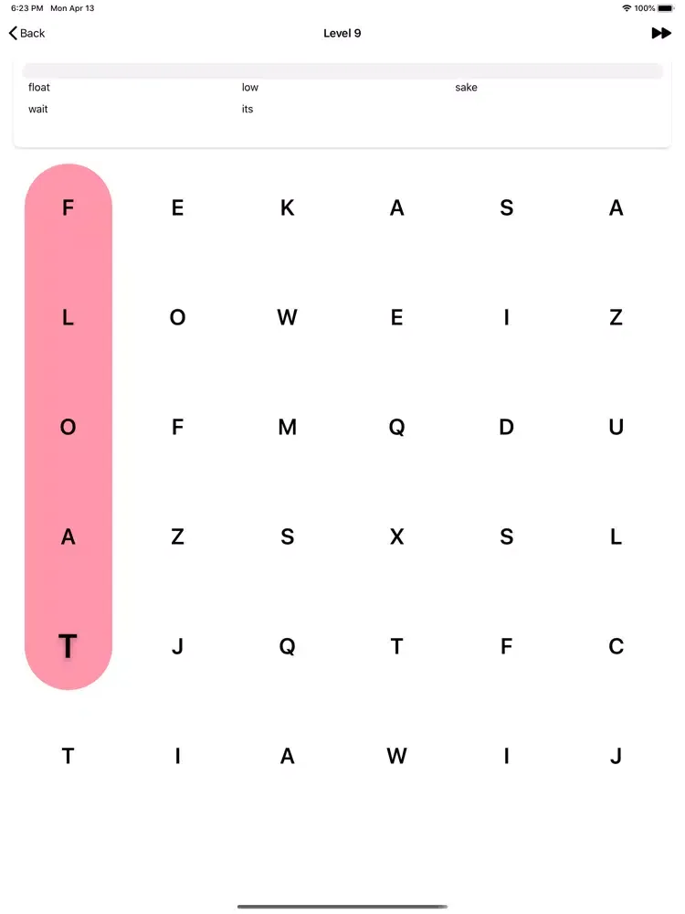 Tangkapan skrin Swipe Search - Word Search iPad 