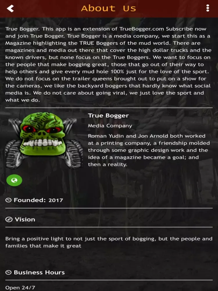 Tangkapan layar True Bogger iPad 