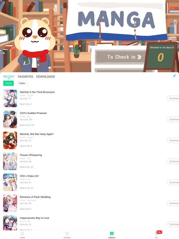 Ảnh chụp màn hình của 漫咖-不只有漫畫 iPad 
