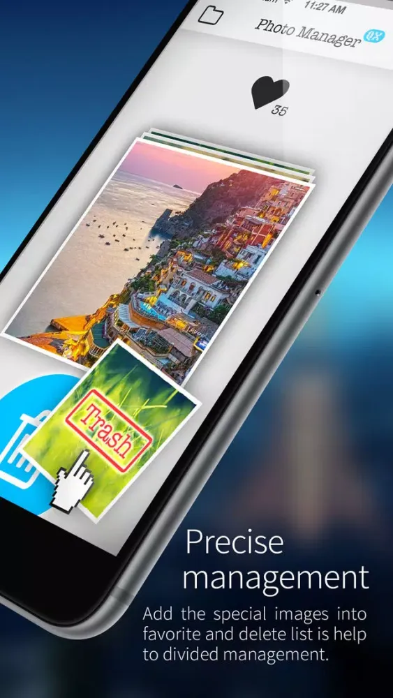 Capturas de tela do Photo Manager by QX - Slip your fingertip to manage your photos | Free your storage space