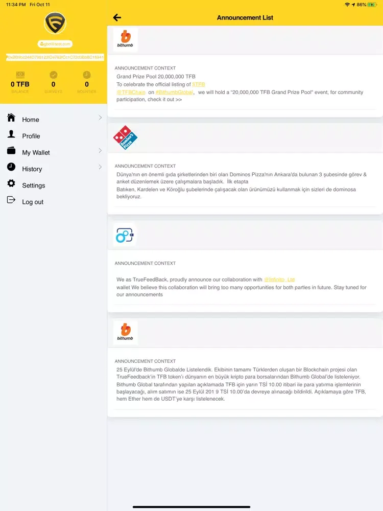 Truefeedback Bounty & Survey iPad  Screenshots
