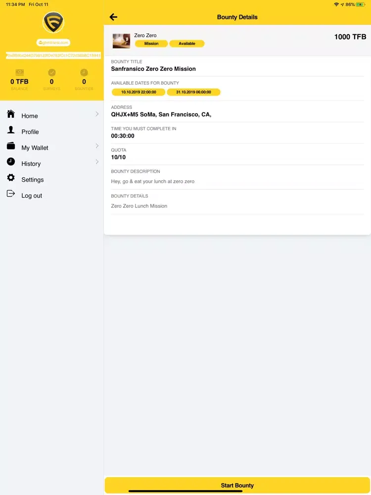 Truefeedback Bounty & Survey iPad  Screenshots