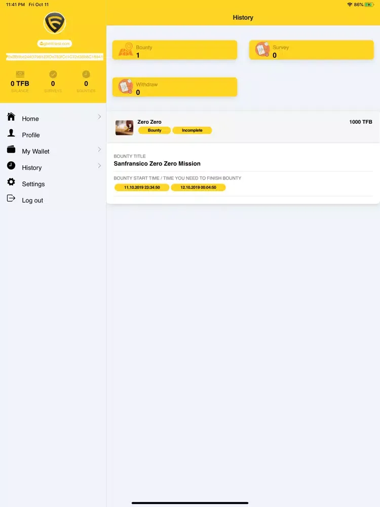 Truefeedback Bounty & Survey iPad  Screenshots