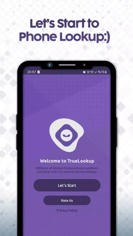 Capturas de tela do Reverse Phone Lookup