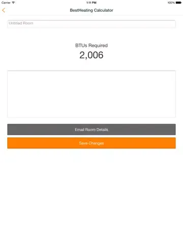 BTU Calculator | BestHeating iPad  Ekran Görüntüleri