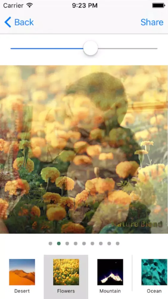 Nature Blend - Mix, overlap and alter your photos with nature images Screenshots