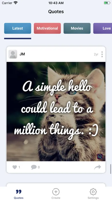 ภาพหน้าจอของ Quote Maker