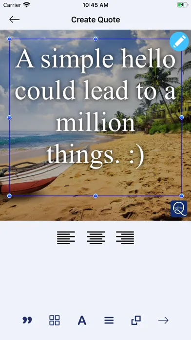 ภาพหน้าจอของ Quote Maker