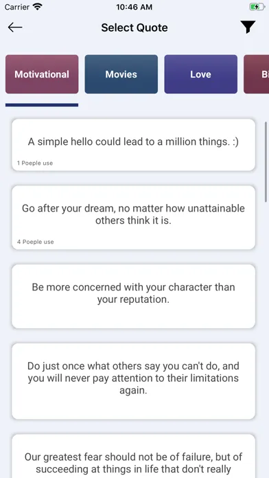 ภาพหน้าจอของ Quote Maker