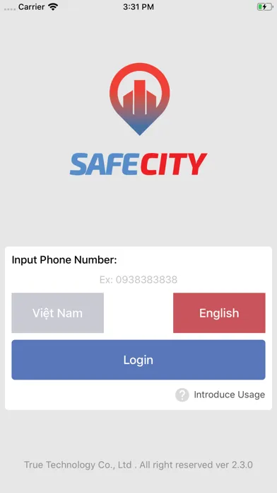 Screenshot di Safe City