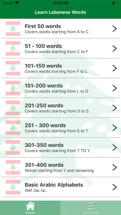 Captures d'écran de Learn Lebanese Dialect Easy