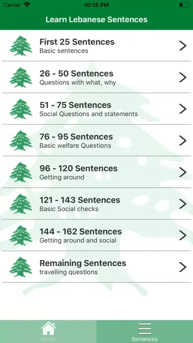 Captures d'écran de Learn Lebanese Dialect Easy